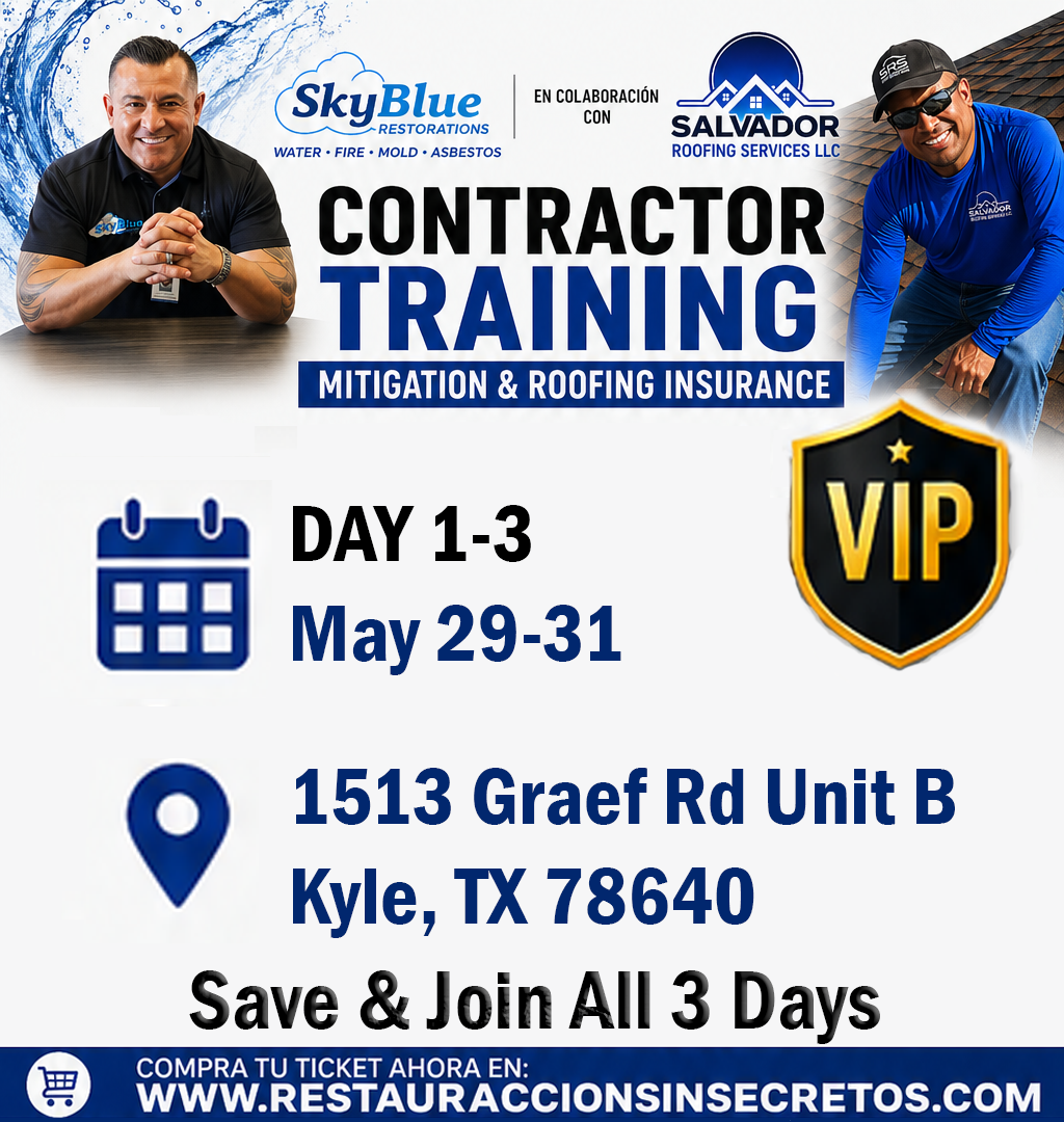 Bundle & Save: Multi-Day -Contractor Training* in Kyle, TX (May 29-31)